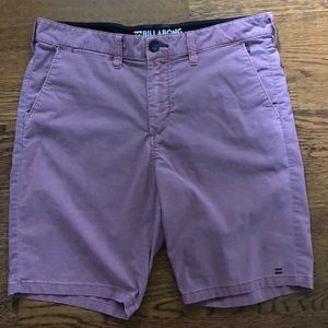 Billabong pink bathing suit / khaki short